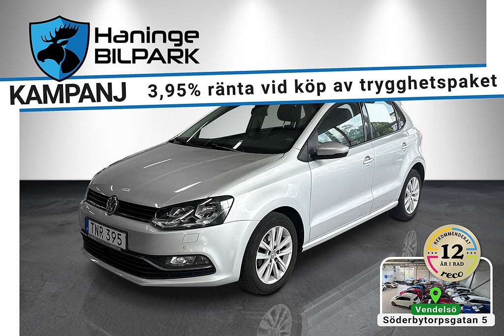 Volkswagen Polo 5-DR 1.2 TSI BASE SUPERDEAL 3.95% / PDC / BT / LÅGMILAD