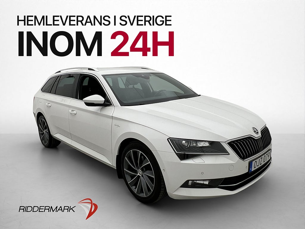 Skoda Superb 190hk 4x4 L&K Canton Cockpit Skinn Värm Drag