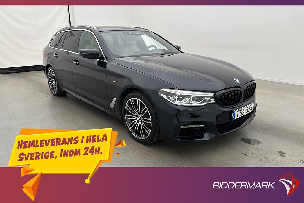 BMW 520 D 190hk xDrive 190hk M-Sport Värmare 360° HUD Drag