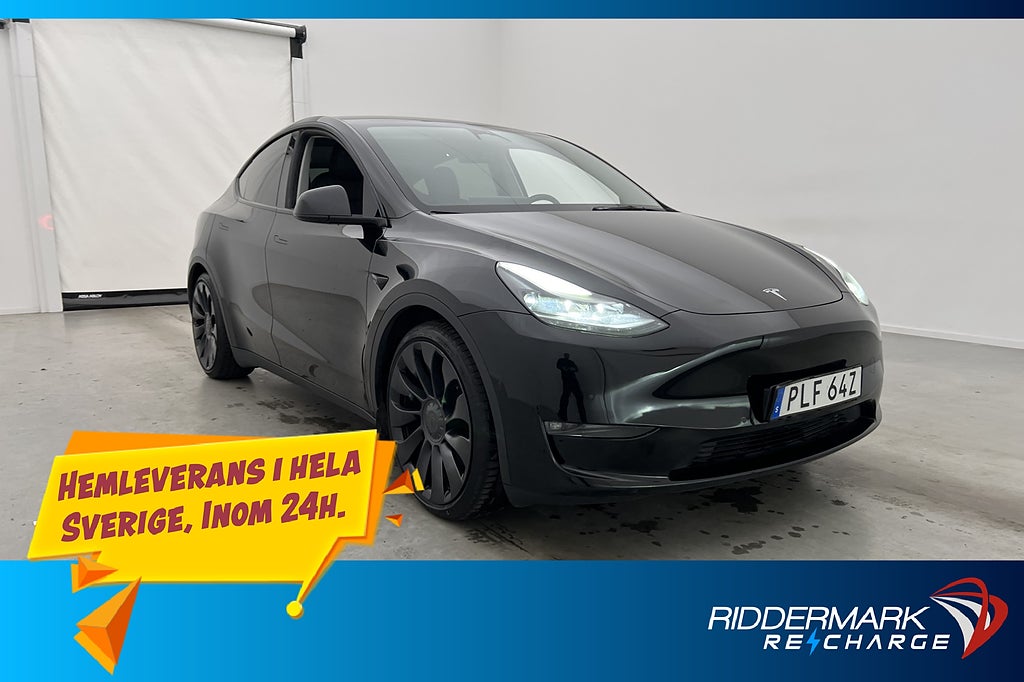 Tesla Model Y Performance Uppgraderad Autopilot Drag MOMS