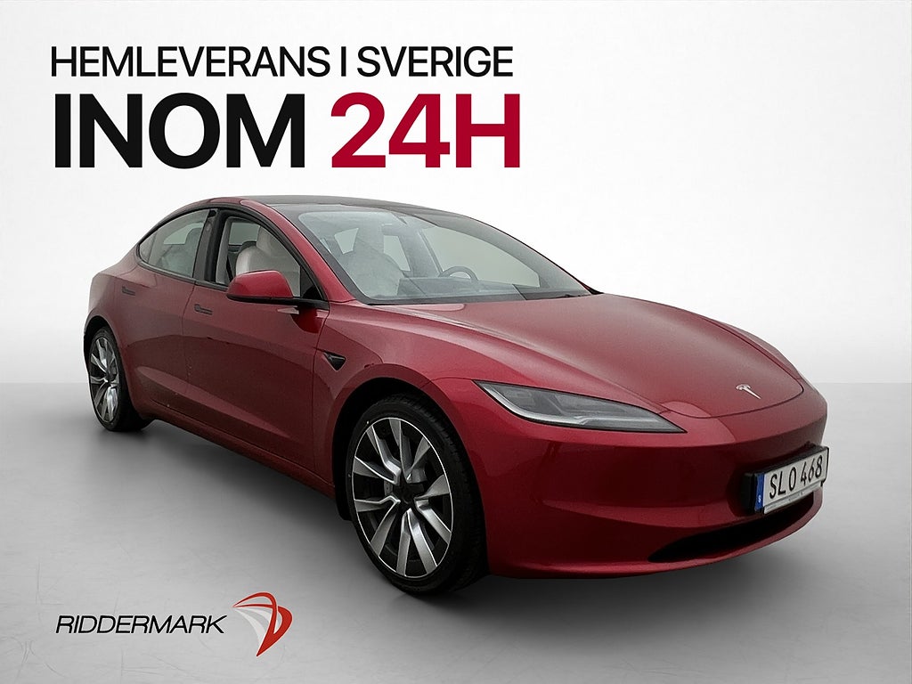 Tesla Model 3 Long Range AWD Autopilot Pano Kamera Läder