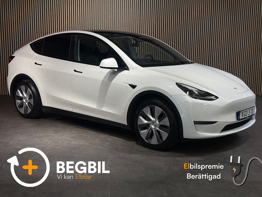 Tesla Model Y Long Range AWD | Panorama | Dragkrok | Läder I 514hk