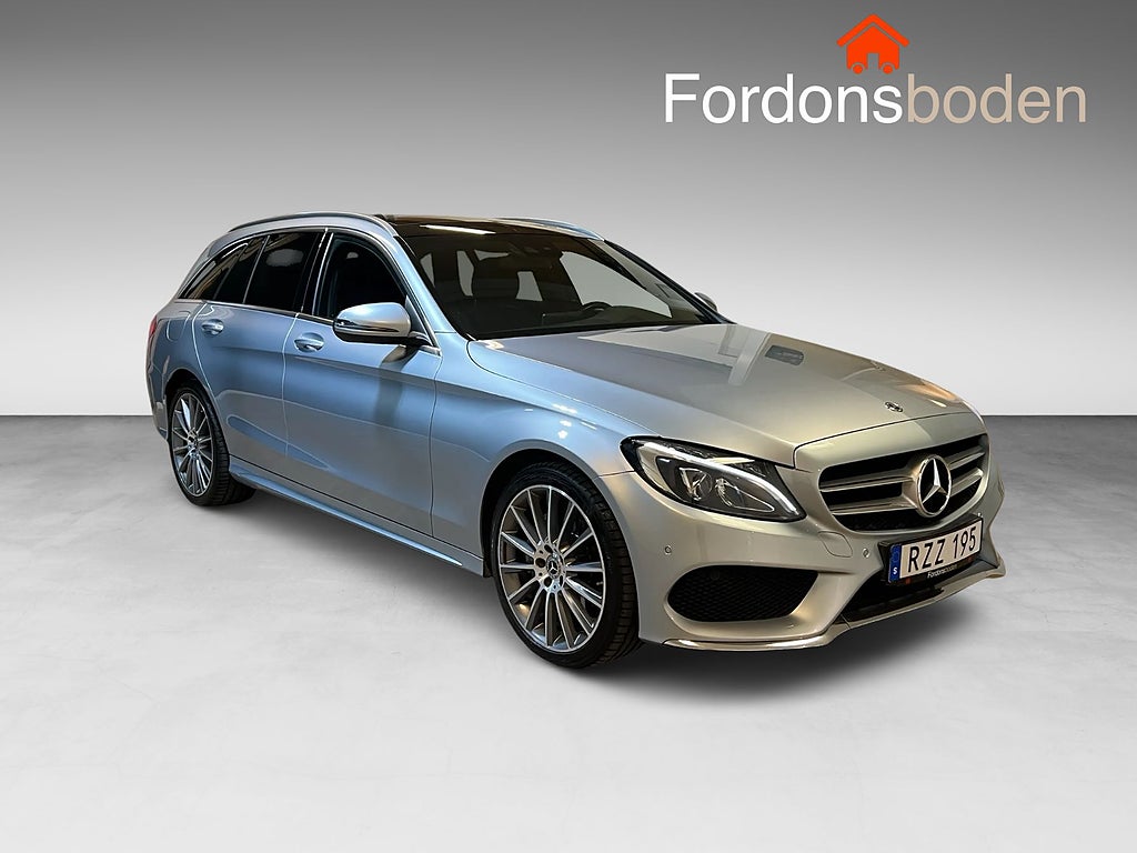 Mercedes-Benz C 220 d 4MATIC AMG Pano Drag Värmare B-Kamera Burmester 
