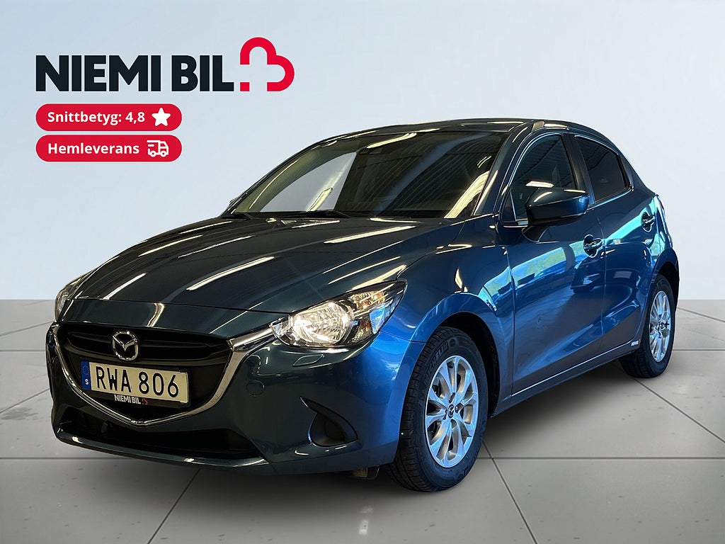 Mazda 2 5-dörrar Sov-däck/Mok-värm/Kamera/Navi/10År Garanti