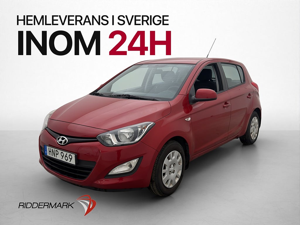 Hyundai i20 1.2 86hk 426kr Årsskatt 0,49L/mil 2 brukare