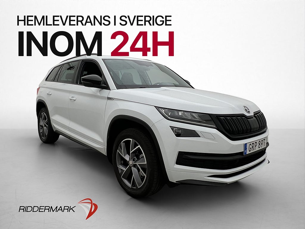 Skoda Kodiaq 2.0 TDI 200hk 4x4 Sportline Värmare Canton Drag