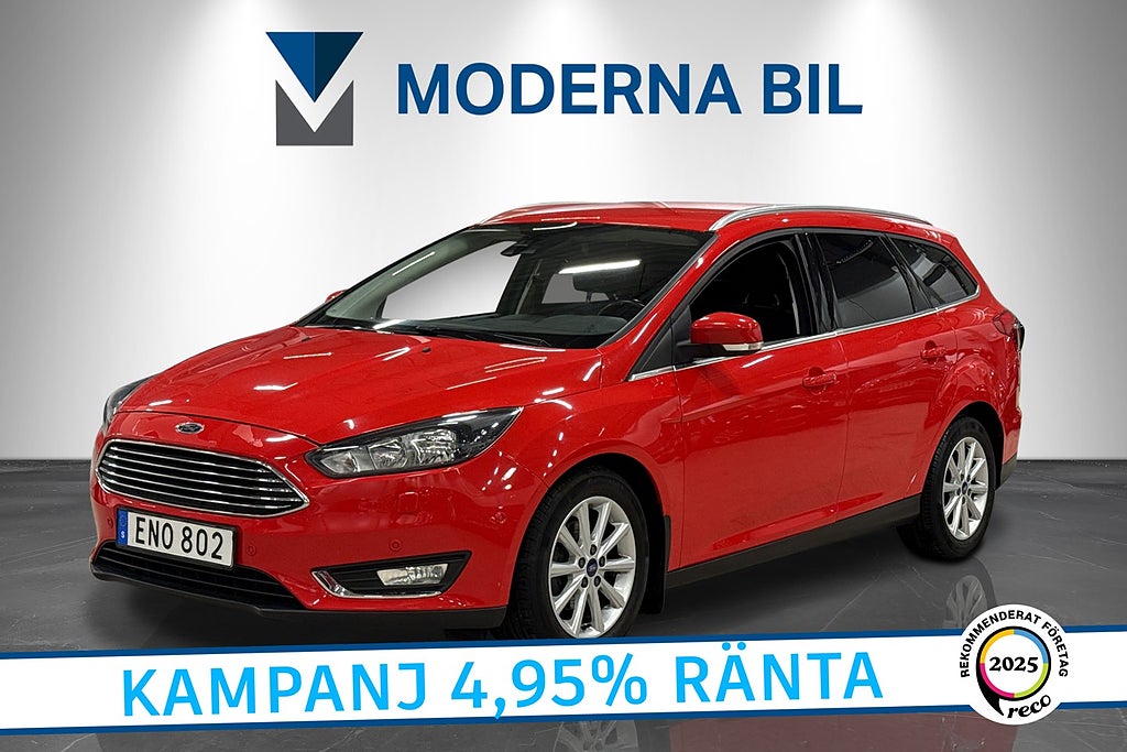 Ford Focus Kombi 1.0 EcoBoost 100hk Titanium Eu6 4,95% Ränta