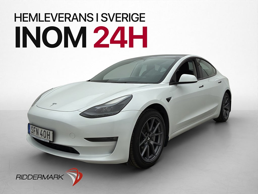 Tesla Model 3 Long Range AWD Drag Autopilot En-Brukare Skinn