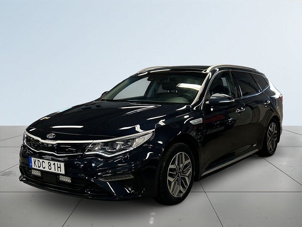 Kia Optima SW Plus 2 PHEV Drag/360°/M-värm/H/K/Skinn/Pano/S&V-däck