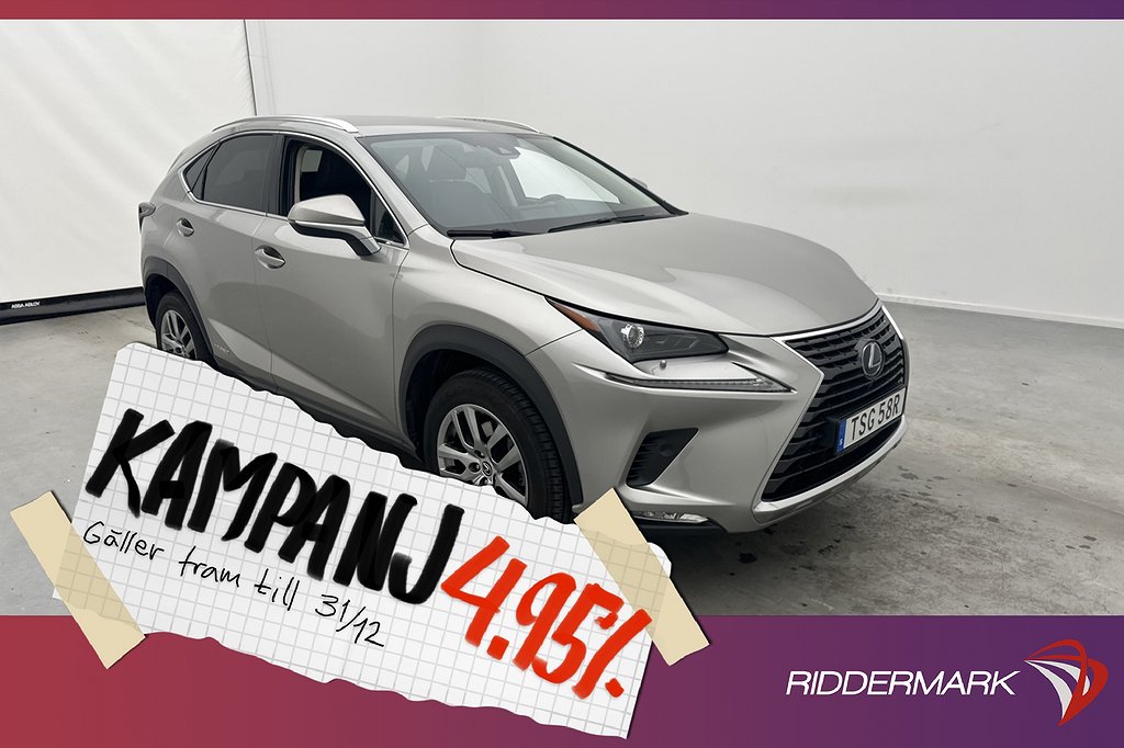 Lexus NX 300h AWD 197hk Executive Kamera Navi Sk 4,95% Ränta