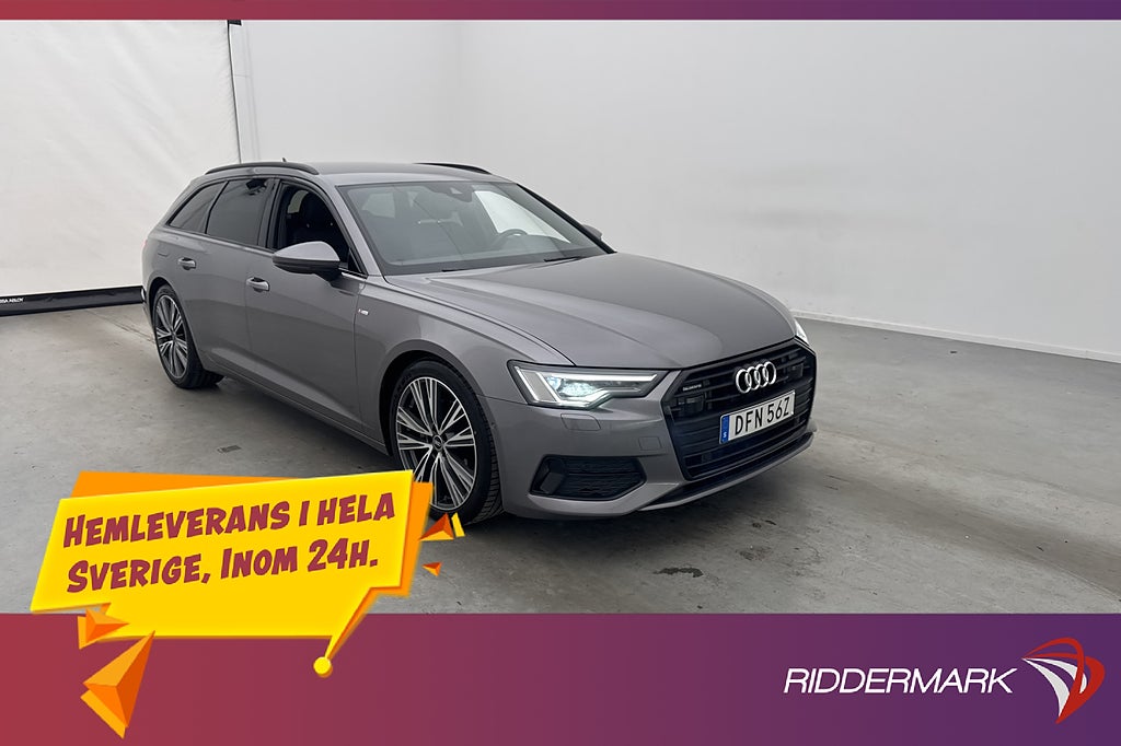 Audi A6 40 TDI Q S-Line Svart-Optik Värmare Matrix Navi Drag