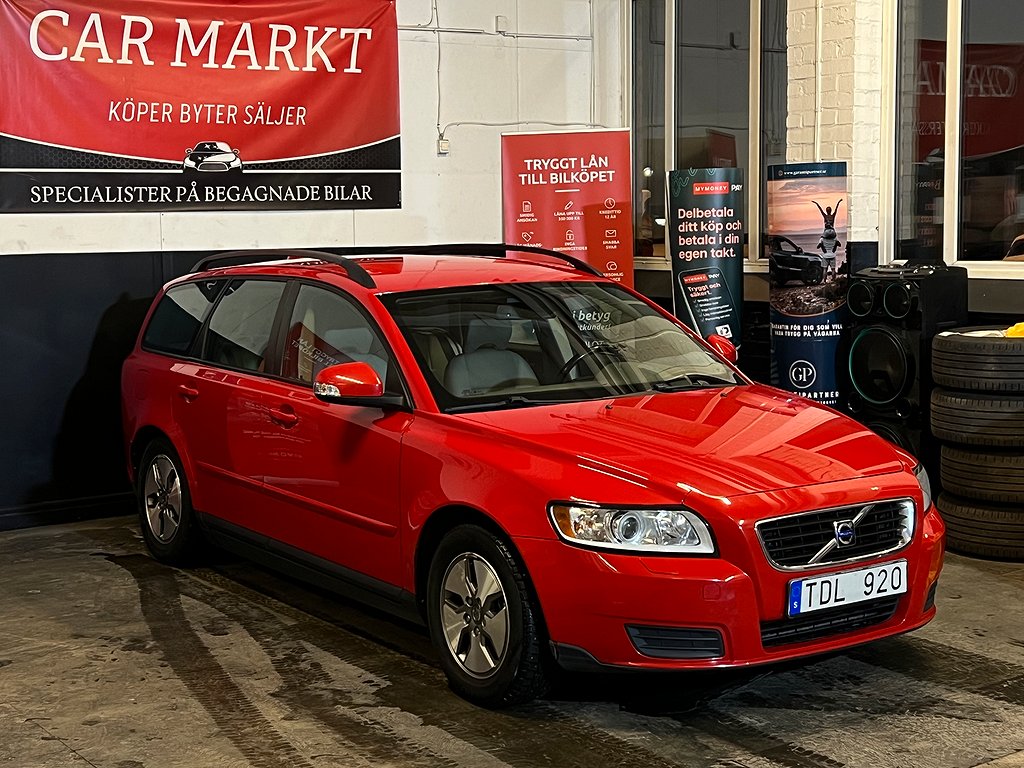 Volvo V50 1.6 D 109HK Kinetic Euro 4 Besiktigad Dragkrok