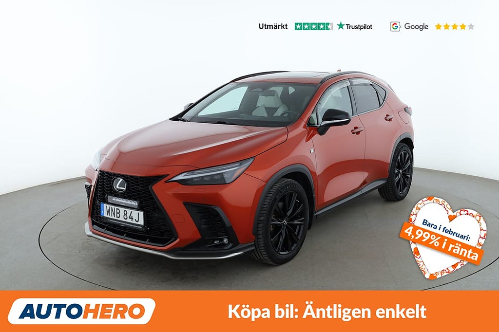 Lexus NX 450h+ F Sport AWD / 360, Panorama, HUD, Dragkrok