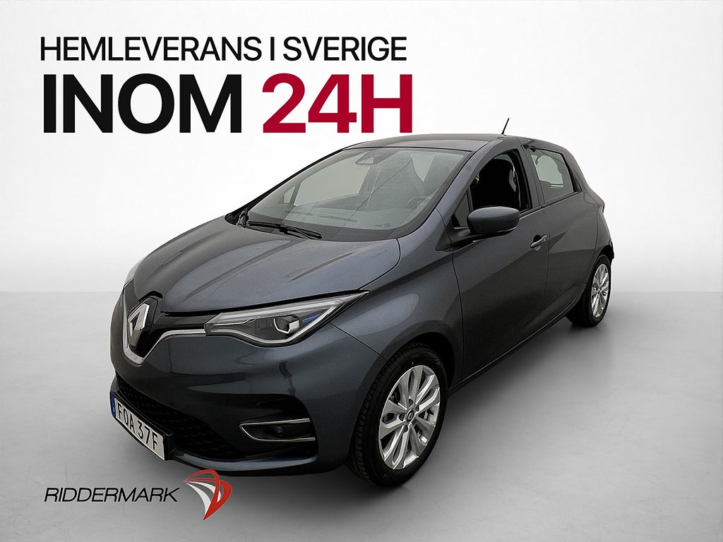 Renault Zoe R110 52 kWh 109hk FRIKÖPT BATTERI Navi Rattvärme