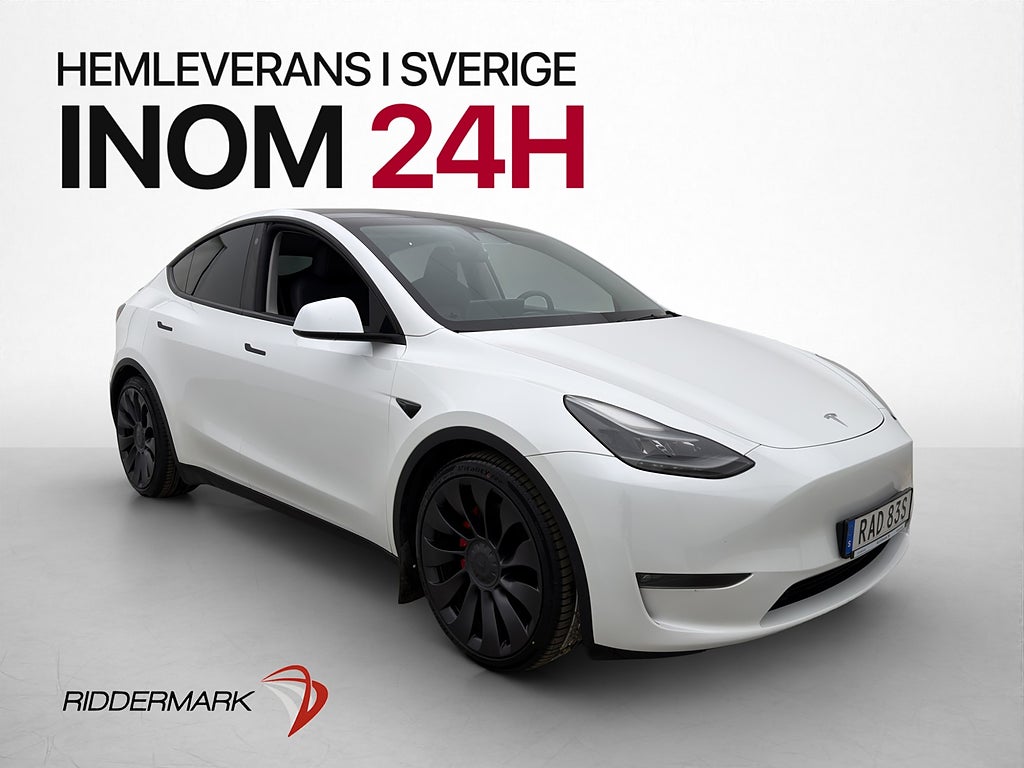Tesla Model Y Performance AWD Pano AP Värmepump Drag