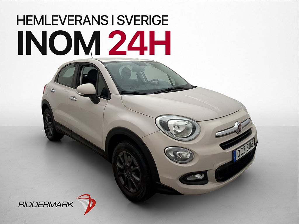 Fiat 500X 1.6 Endast 0,64l/mil ISOFIX Välservad Låg skatt