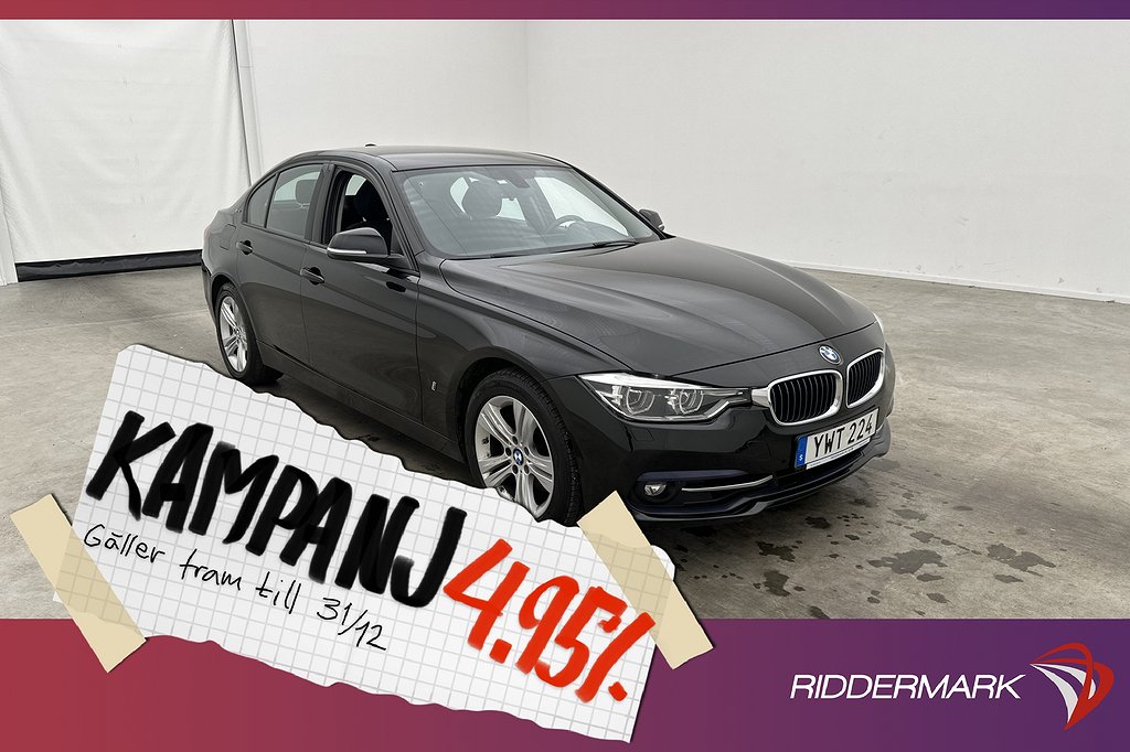 BMW 330 e 252hk Sport Line Navi Sensorer 4,95% Ränta