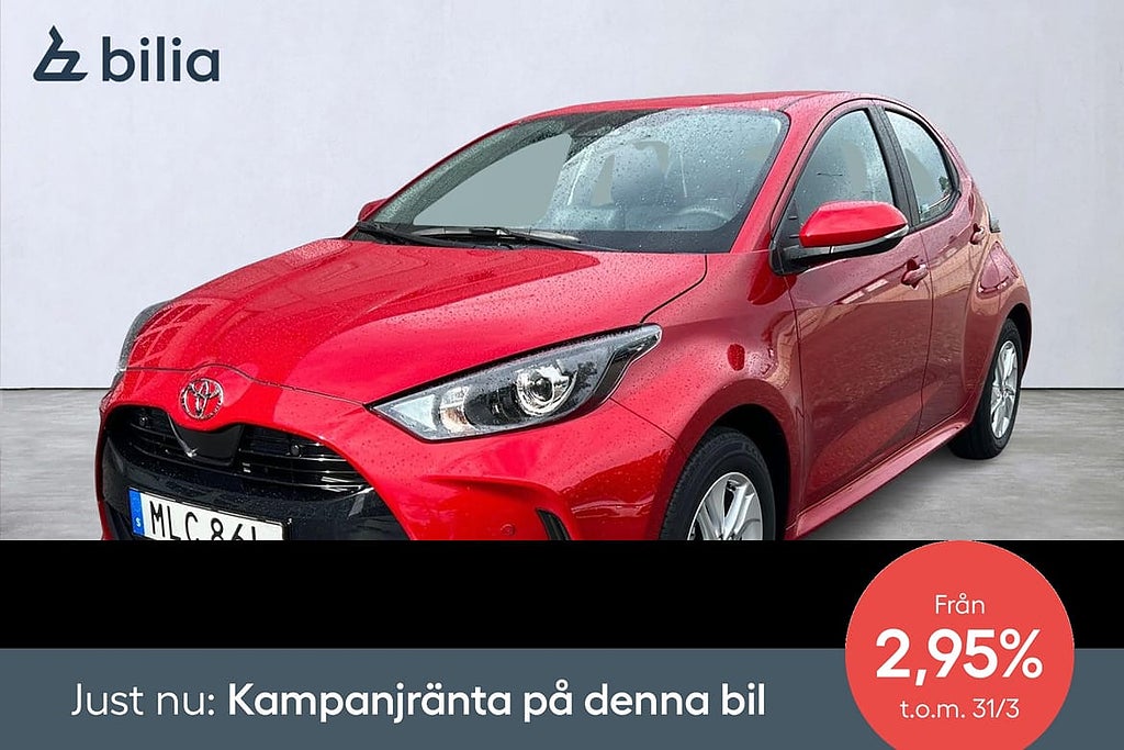 Toyota Yaris Hybrid 115 1,5 Komfortpaket P-Sensorer LEVERANS OMGÅENDE