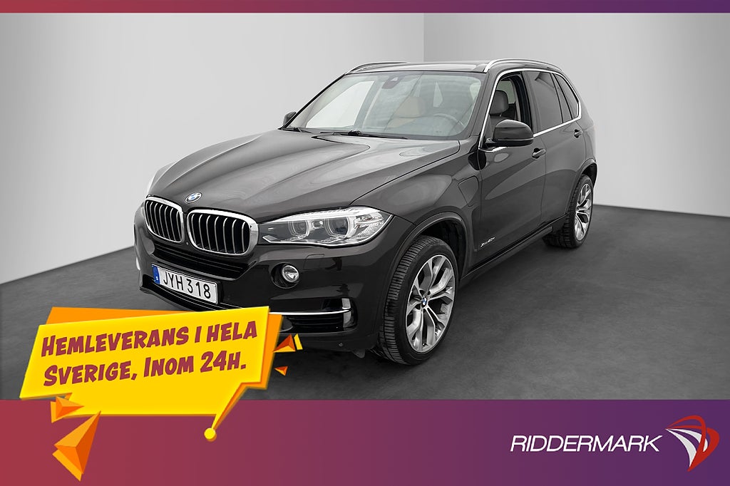 BMW X5 xDrive40e M Sport-Ratt HiFi Drag Surround Navi Skinn