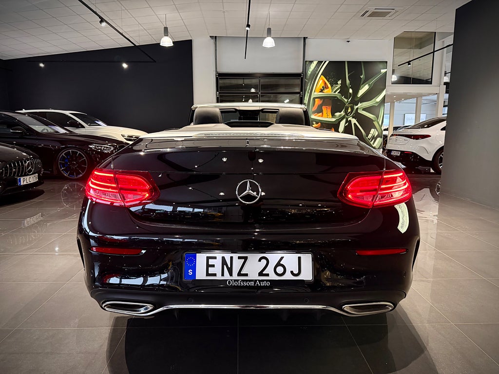 Mercedes-Benz C 200 AMG Cabriolet Premium Plus Läder Navi Burmester - bild 17