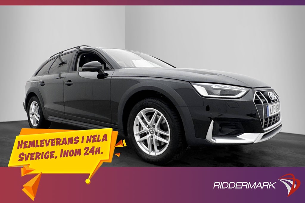 Audi A4 Allroad 40 TDI Värmare Navi Sensorer CarPlay Drag