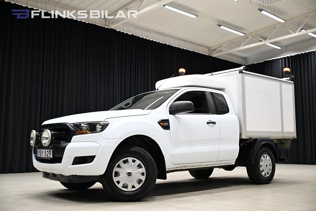 Ford ranger 2.2 TDCi 160HK Servicebil|Kåpa|V-Inredd|Inverter|SeUtr!