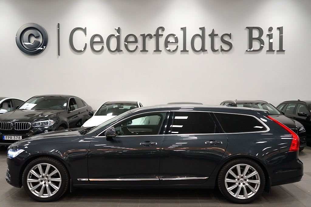Volvo V90 D5 AWD Inscription Skinn D-värm Drag Kam-bytt B-kamera