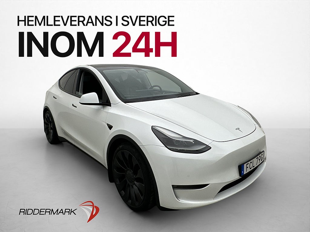 Tesla Model Y Performance 534hk Autopilot Drag Pano Kamera