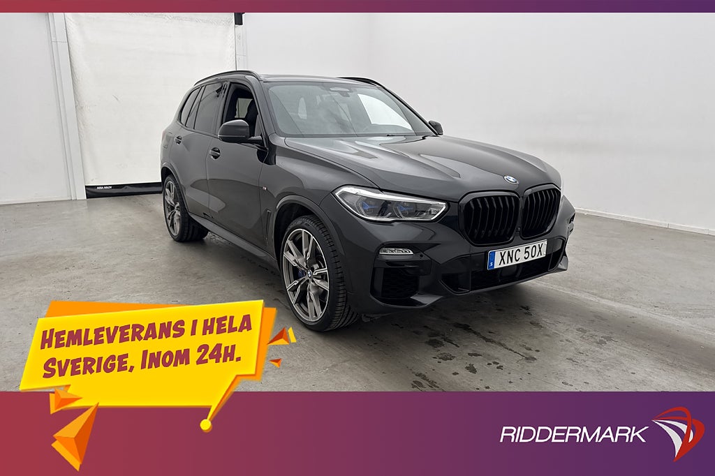 BMW X5 M50i 530hk M-Sport Pano H/K 360° Laser HUD Drag MOMS