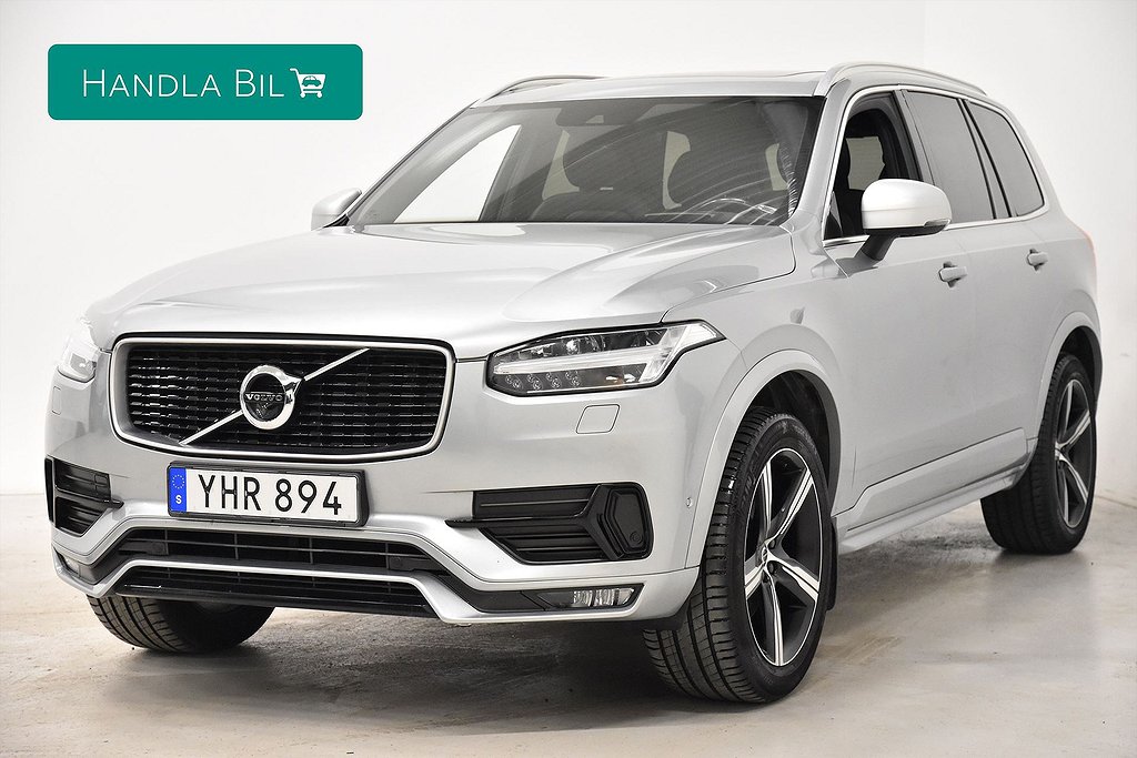 Volvo XC90 D5 AWD R-design 7-Sits 360º Pano HUD VOC 235hk