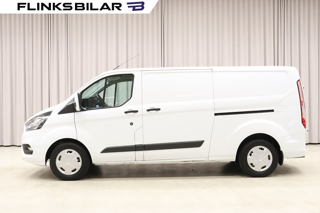 Ford transit Custom 130HK L2|Inredd|Dubbeldörr|Kambytt|SeUtr