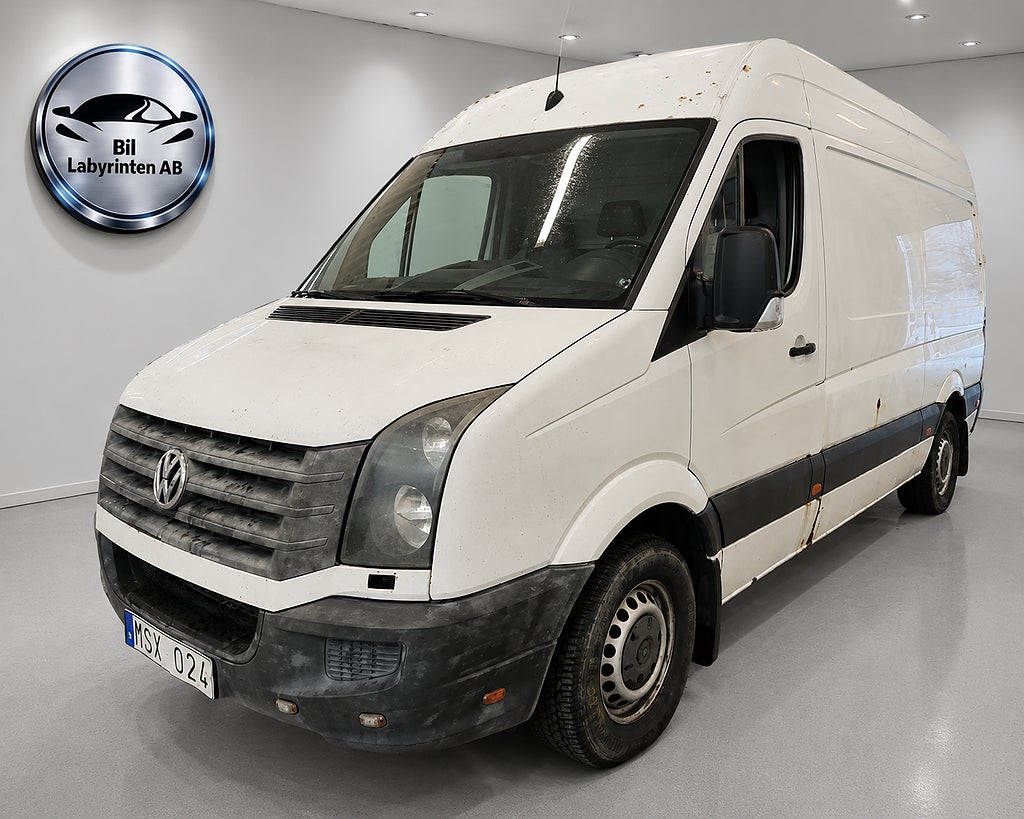 Volkswagen crafter Ny Besiktad 35 2.0 TDI Euro 5 DRAG 3-SITSIG INREDNING