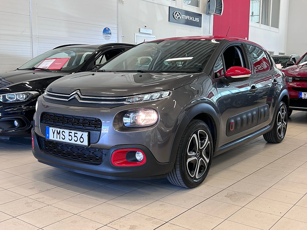 Citroën C3 1.2 PureTech 82hk K-Rem bytt M-Värmare Carplay