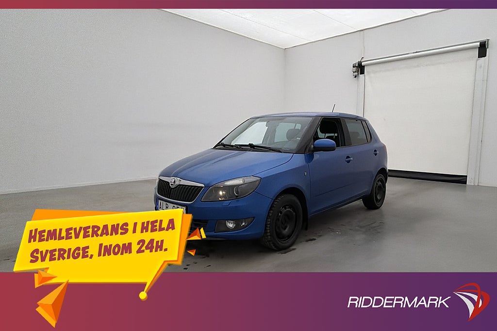 Skoda Fabia 1.2 TSI 105hk Ambiente Värmare P-Sensorer Farth