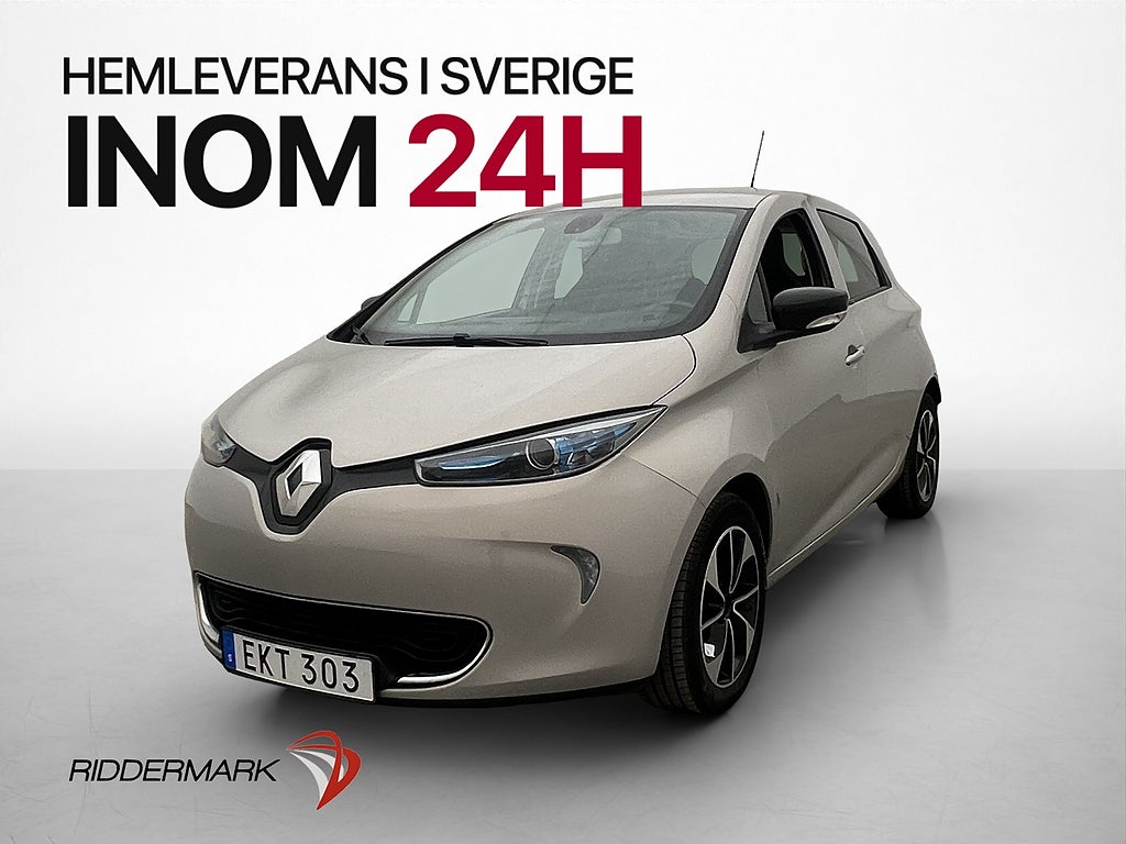 Renault Zoe R90 41 kWh 92hk Intense Kamera Friköpt Batteri