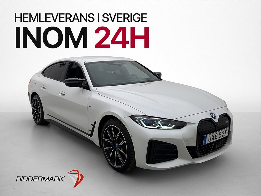 BMW i4 M50 xDrive M Sport HUD H/K Laser Läder 360°-3dvy Drag