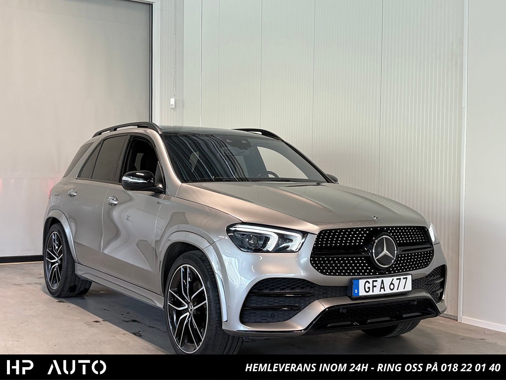 Mercedes-Benz GLE 300d 4M AMG Sky 22" Burmester Pano Drag D-värm
