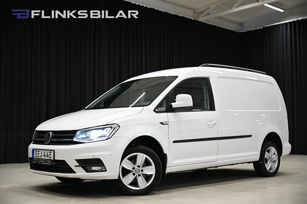 Volkswagen Caddy Maxi 4Motion 150HK Nedlackad|LED|Inredd|Drag|Värmare