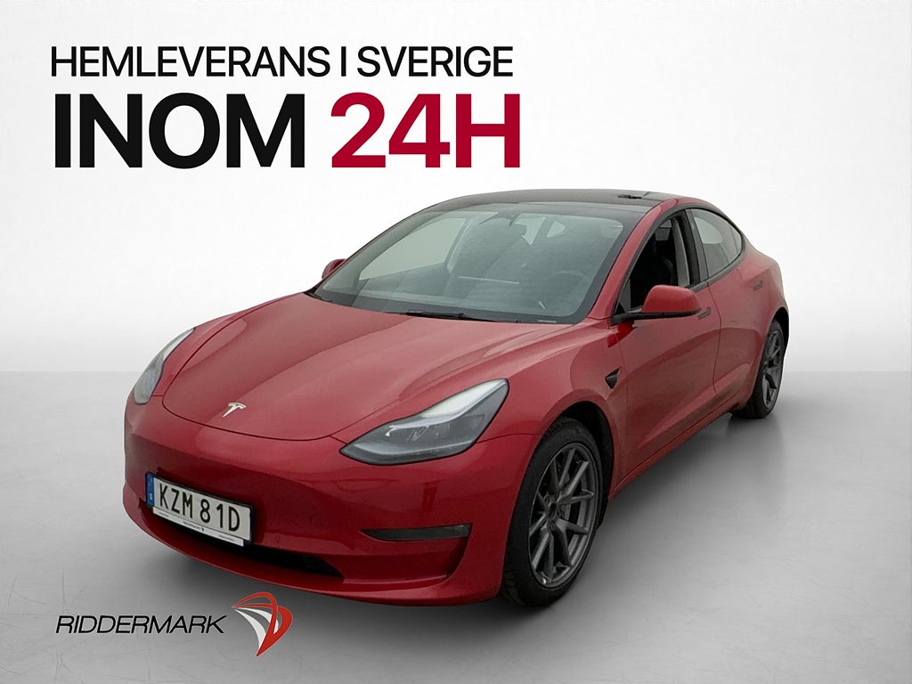 Tesla Model 3 Long Range AWD Autopilot Läder En Brukare Moms