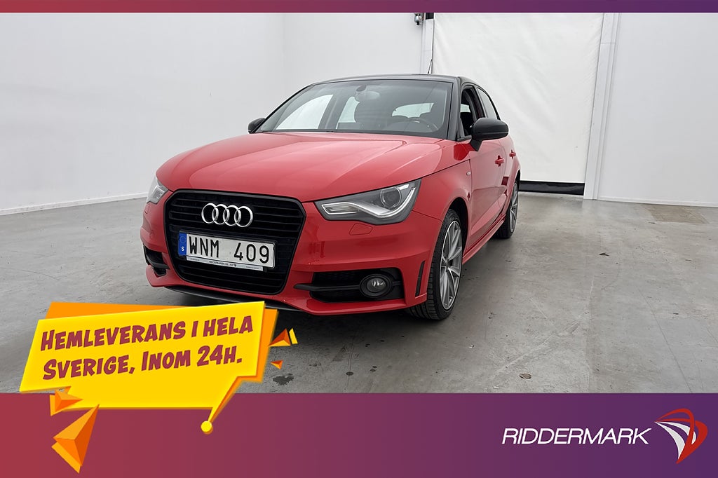 Audi A1 Sportback 1.2 TFSI 86hk S-Line Bluetooth Audi-Sound