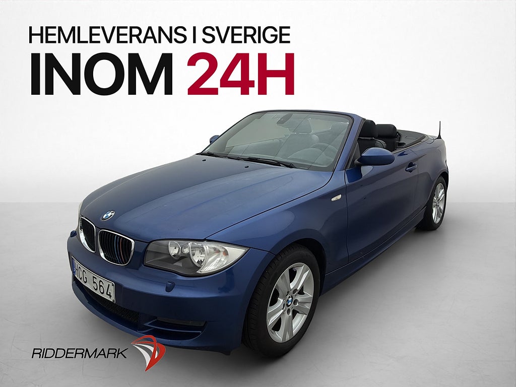 BMW 118 i Convertible 143hk Advantage M-Värmare Halvskinn