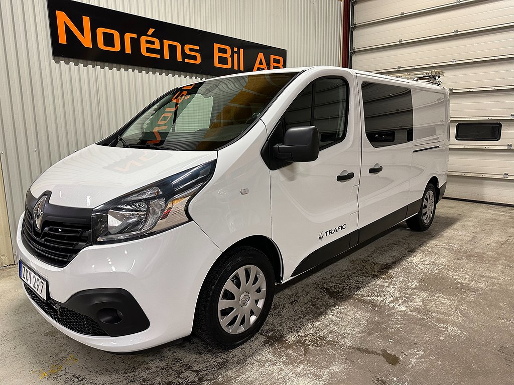 Renault trafic 1.6 dCi SN-BYGGD 6-SITS DUBBELHYTT 