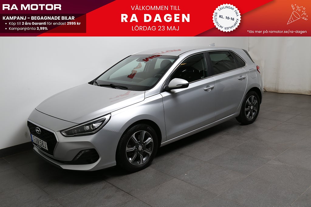 Hyundai i30 1,4 T-GDi 140hk Premium Aut Navi CarPlay Kamera