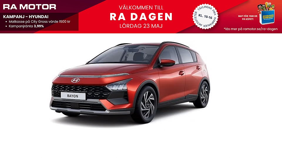 Hyundai Bayon 1.0 T-GDi 90hk Essential Manuell