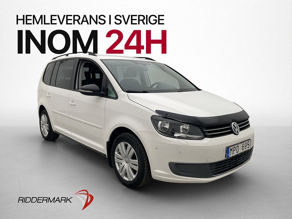 Volkswagen Touran TDI 105hk 7-sits Kamera Navi Dragkrok