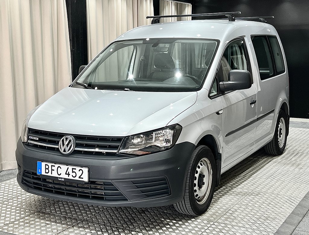 Volkswagen Caddy Skåpbil 1.4 TGI 110hk Drag 1ägare Nyservad