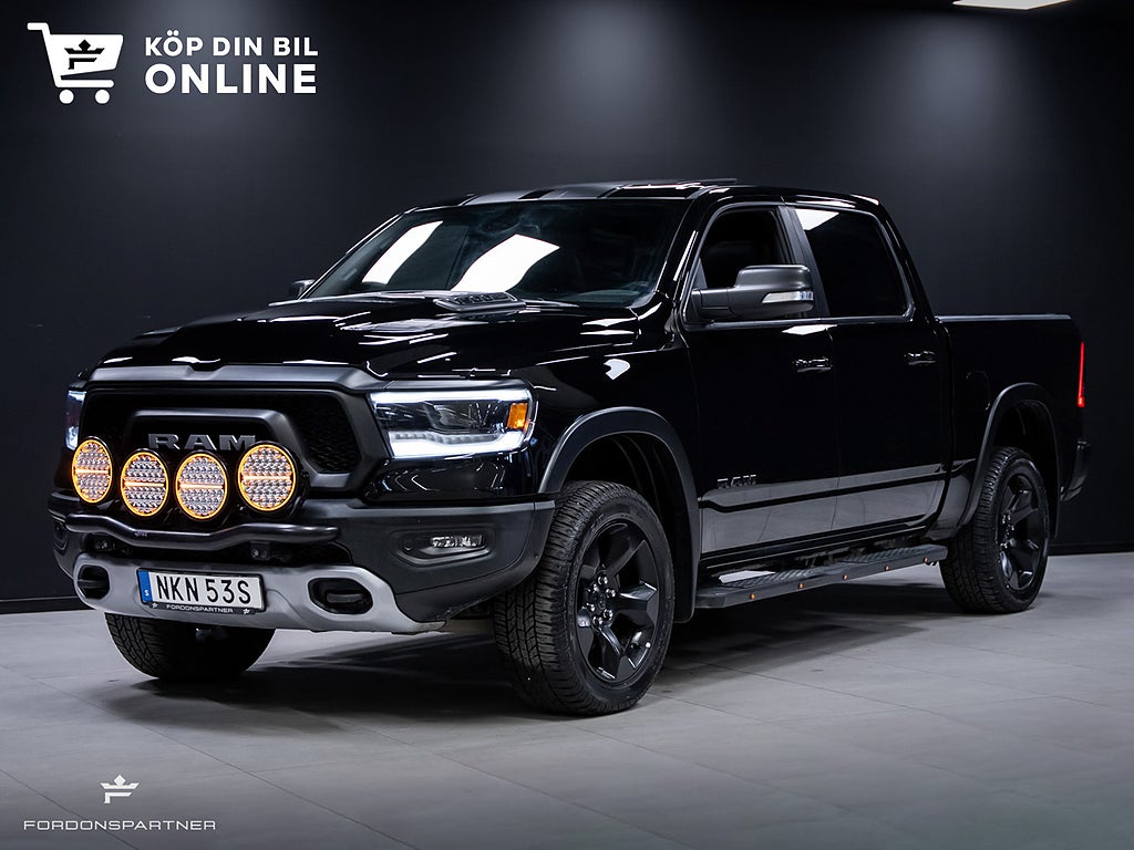 Dodge RAM 1500 Crew Cab 5,7 V8 REBEL PANO LUFTFJÄDRING LEASEBAR 