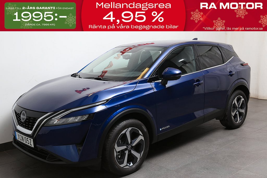 Nissan Qashqai 1,5 e-POWER 190hk N-Connecta Navi 360-Kamera 