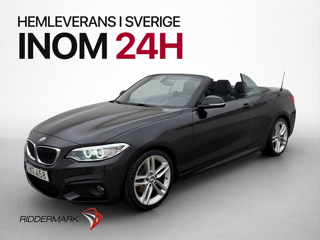 BMW 220 i Cab 184hk M-Sport Navi Hifi P-Sensorer