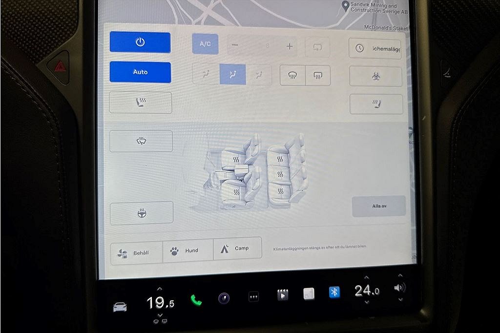 Tesla Model S 100D, Autopilot, luftfjädring, Vit läder, fr 2,95%